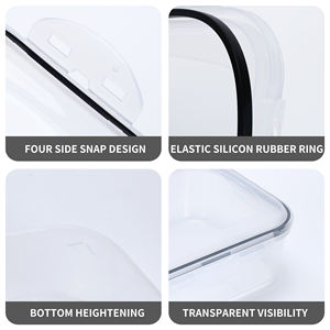 Prix de gros Boîte de rangement en plastique 24 paquets de boîte de rangement en plastique pour aliments - Product Image 5