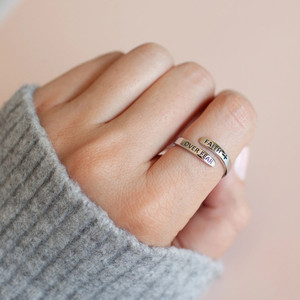 <span class=keywords><strong>Fede</strong></span> sulla paura anello d'<span class=keywords><strong>argento</strong></span> ispiratore regolabile croce anello gioielli regali Vintage <span class=keywords><strong>fede</strong></span> religioso anello uomini donne adolescenti - Product Image 4