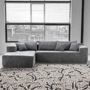 Vacuum <strong>Compression</strong> Packing Modern Grey Fabric Sectional L Shape Corner <strong>Compressed</strong> <strong>Sofa</strong> for Living Room - Product Image 4