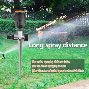 Arroseur automatique bidirectionnel pour jardin, buse de jardin à rotation 360°, système d'irrigation automatique pour pelouse, portée de pulvérisation de 65 pieds - Product Image 6