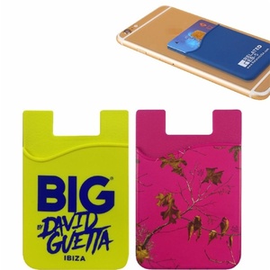 Cadeau promotionnel, étui de téléphone adhésif personnalisé, portefeuille intelligent, porte-cartes en silicone, couleur personnalisée, peinture UV - Product Image 6