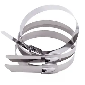 304 Stainless Steel Self-Locking Cable Ties Fasteners for Secure Attachment