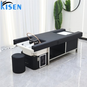 เตียงสระผมอเนกประสงค์ Kisen ชุดสปาหัวครบชุด พร้อมระบบไฮโดรซีเคิร์ลเลชั่น ไฟ LED บำบัด อบไอน้ำแช่เท้า เตียงบำบัดแบบญี่ปุ่น - Product Image 2