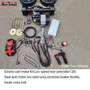 Ensemble d'essieu arrière de moteur différentiel sans brosse de 500W 48V pour le moteur de voiture plat de trémie de cendre de chariot électrique - Product Image 5