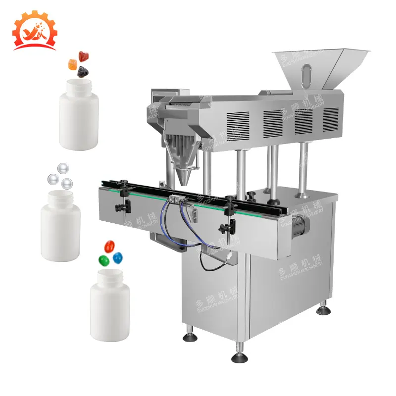 Automatische DXS-8 kanal Gummibärchen Candy Tablet Fisch kleber Vitamin Candy Kapsel Zählen Abfüll maschine