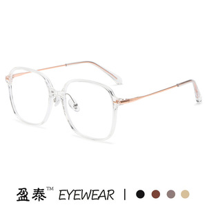 TR90กรอบแว่นตาน้ำหนักเบาพิเศษสำหรับผู้หญิงเลนส์เรซินป้องกันแสงสีฟ้ากรอบเต็มทรงสี่เหลี่ยมผืนผ้าสไตล์เกาหลี - Product Image 4