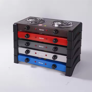 家庭用ポータブル2000W温度調節機能付き2口電気コンロ（サーマルヒューズ付き） - Product Image 2