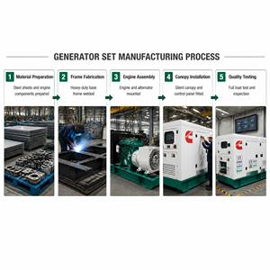 Générateur diesel silencieux mobile à quatre roues simple 40KVA/KW 50KVA avec ATS/MTS, le plus vendu sur les chantiers de construction et les sites résidentiels - Product Image 2