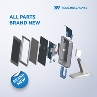 TouchDisplays 15 pouces tout en un ordinateur de bureau Android Linux paiement par carte de crédit machine pos avec double écran