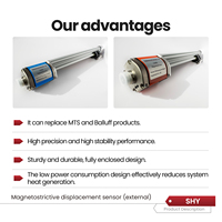 Sensor de Posición Lineal Magnetostrictivo, Transductor de Desplazamiento, Acero Inoxidable, Impermeable, Diseño Modular, Rango de 50-7000 mm, 4-20 mA