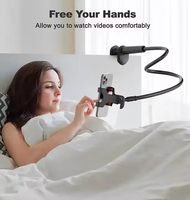 Vente chaude PP Matériel Flexible Bras Titulaire Paresseux Téléphone Montage Réglable Bureau Clip Stand Col De Cygne Lit Support Téléphone Titulaire