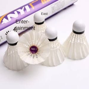 Ballon de badminton d'entraînement en <span class=keywords><strong>fourrure</strong></span> de canard pour amateur, résistant, pour adultes, divertissement, intérieur/extérieur, tennis, lot de 12, vente en gros, sans logo - Product Image 5