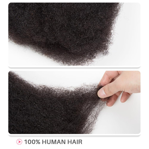 Cheveux humains <span class=keywords><strong>afro</strong></span> crépus en vrac de 8 à 20 pouces pour extensions de dreadlocks, réparation de locs et tresses, cheveux humains <span class=keywords><strong>afro</strong></span> crépus en vrac 100 % naturels - Product Image 2
