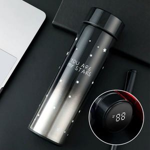 Smart Modern <b>Thermo</b> Reminder Drink Water <b>Bottle</b> With LED Temperature Display Lid Vacuum Flask for Camping Hot and Cold - Product Image 4
