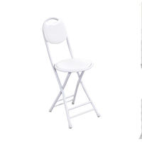 Petite chaise pliante en métal de style moderne pour salle à manger, bar, parc, salle de sport, atelier, mobilier d'extérieur, chaise pliante durable avec structure en métal