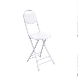 Petite chaise pliante en métal <span class=keywords><strong>de</strong></span> style moderne pour salle à manger, bar, parc, salle <span class=keywords><strong>de</strong></span> sport, atelier, mobilier <span class=keywords><strong>d</strong></span>'extérieur, chaise pliante durable avec structure en métal - Product Image 4