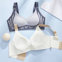 Soutien-gorge de sport sans armatures en soie glacée douce de haute qualité pour femmes, grande taille, sans couture, pour le yoga et les activités sportives pour adultes