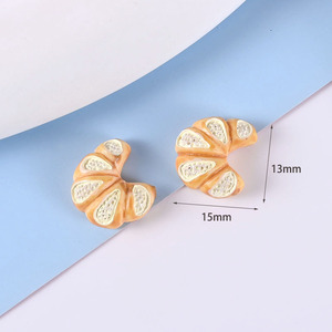 CHENXI Miniaturas de Resina de Pan y Postres, Cabujones Planos, Dijes para Teléfono, Decoración, Accesorios para Manualidades DIY - Product Image 4