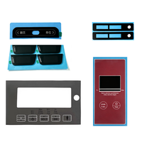 Panneau d'affichage personnalisé en polycarbonate PC, acrylique PMMA avec découpe de trous pour fixation adhésive