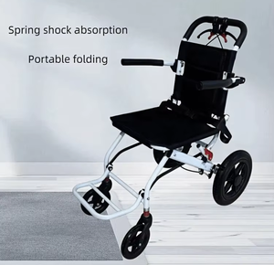 Silla de Ruedas Plegable Compacta y Pequeña, Carrito de Empuje Ultraligero, Portátil y Sencillo para Personas Mayores - Product Image 3