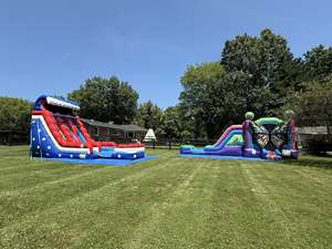 สไลเดอร์น้ำพร้อมเครื่องกีดขวาง สไลเดอร์น้ำเชิงพาณิชย์ ลื่นไถลบนสไลเดอร์น้ำ - Product Image 4