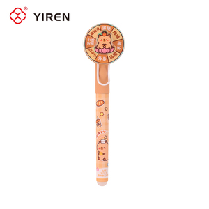 YIREN <span class=keywords><strong>Penna</strong></span> <span class=keywords><strong>Stilografica</strong></span> Creativa a Forma di Ruota della Fortuna con Capibara, Cancellabile, in Plastica, Regalo di Natale e Premio - Product Image 5