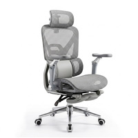 Chaise de jeu ergonomique à dossier haut avec repose-pieds, accoudoirs réglables et dossier inclinable pour joueur, bureau à domicile