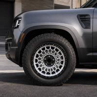 Nuevo Diseño de Llantas Monocoque Flow Form, Llantas Cóncavas de Aleación de Aluminio de 17/20 Pulgadas con Acabado Negro para Jeep Toyota