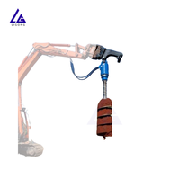 Foreuse hydraulique pour excavatrice, haute efficacité, vitesse de forage rapide, améliore le déroulement des travaux
