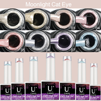 Vernis à ongles professionnel UV Gel Factory Fournisseurs d'ongles de haute qualité 8 couleurs Moonlight Cat Eye Gel polish