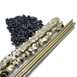 Varillas de soldadura de compuesto de carburo cementado de matriz de cobre y latón sinterizado de 450mm de longitud, varilla de soldadura de aleación Ni/Cu a precio de fábrica - Product Image 4