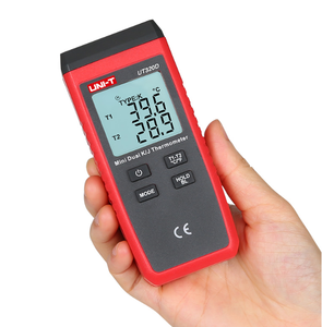 Medidor de temperatura digital de contacto UT320D con doble canal, indicador de temperatura K/J, retroiluminación LCD, termostato de mantenimiento de datos, 1 unidad - Product Image 6