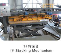 Ligne de découpe à cisaillement volant pour tôles fines Chuangtu CFY-3X1650mm, contrôlée par PLC / ABB, automatique, haute précision, CE ISO