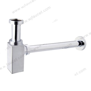 Stainless Steel Chrome P-Tarp Bottle <strong>Trap</strong> Sink Basin <strong>Drain</strong> <strong>Pipe</strong> Waste Drainer for Bathroom - Product Image 1