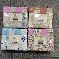 Parure de Lit de Luxe en Gros, Imprimé Floral, 6 Pièces, Drap-Housse à Motif Moderne avec 4 Taies d'Oreiller