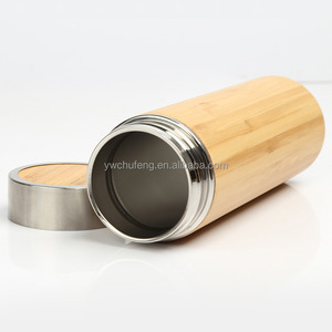 Bình nước thân thiện với môi trường, vỏ gỗ tre, bình giữ nhiệt chân không bằng thép không gỉ, có bộ lọc trà - Product Image 2