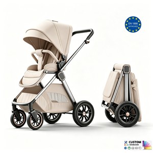 Passeggino Stile Guscio d'Uovo Best-Seller, Carrozzina Reversibile per Bambini <span class=keywords><strong>da</strong></span> 0 a 36 Mesi - Product Image 1