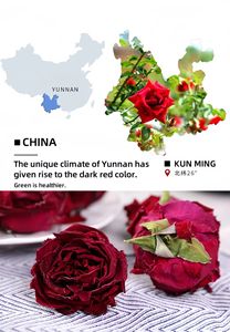 Yunnan Freeze-Food Extracto de planta Rosa Té Flor Regalo Embalaje Blooming Tea - Product Image 5