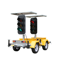 Dispositif d'assistance à la gestion du trafic automatisé monté sur remorque, feux de circulation avec barrière, feux de circulation temporaires portables solaires
