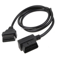 Cable OBD Personalizado de 16 Pines Macho a Hembra con Contacto de Cobre y Carcasa de ABS para VGA