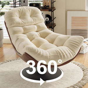 Draaistoel Luxe <span class=keywords><strong>Wing</strong></span> Nordic Meubilair Modern Hotel Kantoor Fauteuil Lederen Huis Fluweel Woonkamer Accent Lounge Sofa Stoelen - Product Image 6