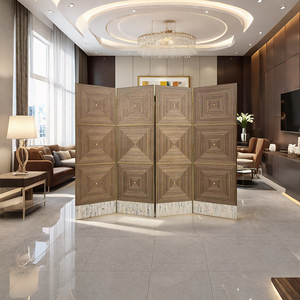 Kim loại khung truyền thống wwood hạt trong nhà hiên nhà, phòng ngủ, nghiên cứu, phòng khách di chuyển gấp Màn hình phân vùng - Product Image 4