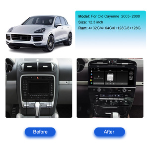 <span class=keywords><strong>Autoradio</strong></span> Android 13 12.3 "pour Porsche Old Cayenne 2003-2008 GPS Navigation Multimédia Stéréo DSP Carplay - Product Image 2