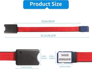 Material de PVC 19.6in/50cm <span class=keywords><strong>Cable</strong></span> de extensión de tarjeta de <span class=keywords><strong>memoria</strong></span> SD Adaptador de ranura de tarjeta <span class=keywords><strong>externa</strong></span> para navegación de coche Cables de datos de computadora - Product Image 3