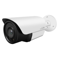 Caméra de sécurité AI 8MP couleur 30m POE Bullet Design avec carte SD et boîtier métallique bidirectionnel