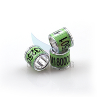 Geshifeng Customize Pigeon Ring 8mm Aluminium Bird Supplies Accessories Pigeon Digital Foot Perroquet Leg Rings