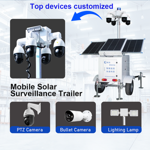 OK-PR07 Okaf <span class=keywords><strong>Sistema</strong></span> di Sorveglianza Mobile con Telecamera di Sicurezza 4G WIFI Autoalimentata su Rimorchio <span class=keywords><strong>Solare</strong></span> - Product Image 2