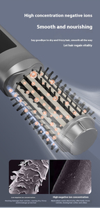 Nuevo cepillo térmico iónico con cepillo desenredante para mujer, cepillo redondo térmico para un look de peinado con secador, peine alisador de cabello inalámbrico - Product Image 5