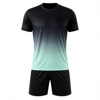 Conjunto de Uniforme de Fútbol Sublimado Personalizado, 100% Poliéster, 120 GSM, Secado Rápido, Transpirable, para Hombre, Ropa Deportiva de Equipo