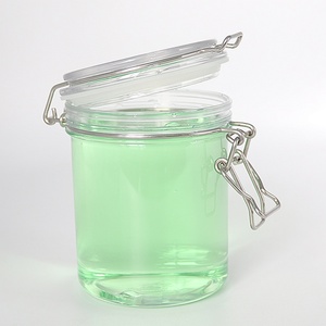 Good Price 500ml PET <b>Plastic</b> Storage <b>Jar</b> With Flip Top Lid for Food Cookie Honey - Product Image 2